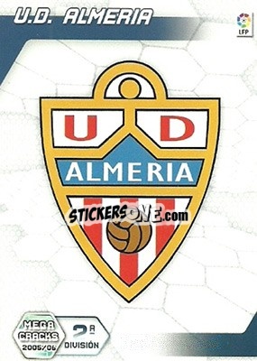 Cromo U.D. Almeria - Liga 2005-2006. Megacracks - Panini