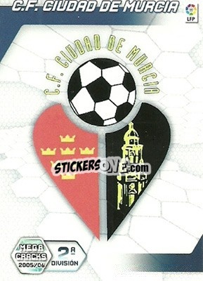 Cromo C.F. Ciudad de Murcia - Liga 2005-2006. Megacracks - Panini