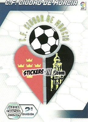 Sticker C.F. Ciudad de Murcia - Liga 2005-2006. Megacracks n. 432 - Panini