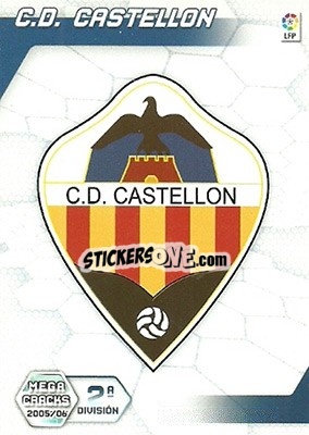 Cromo C.D. Castellon - Liga 2005-2006. Megacracks - Panini