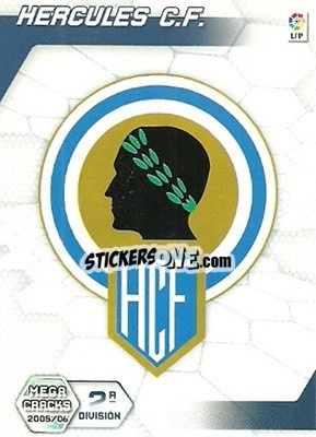 Sticker Hercules C.F. - Liga 2005-2006. Megacracks - Panini