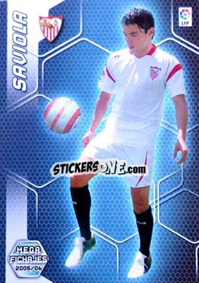 Sticker Saviola - Liga 2005-2006. Megacracks - Panini