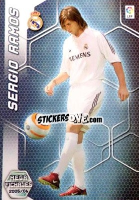 Sticker Sergio Ramos - Liga 2005-2006. Megacracks - Panini