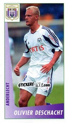 Sticker Olivier Deschacht - Voetbal Belgium 2003-2004 - Panini