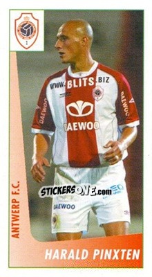 Sticker Harald Pinxten - Voetbal Belgium 2003-2004 n. 15 - Panini