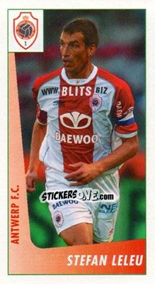 Sticker Stefan Leleu - Voetbal Belgium 2003-2004 n. 16 - Panini