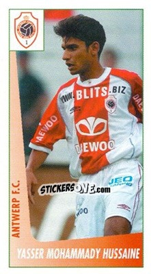 Sticker Yasser Mohammady Hussaine - Voetbal Belgium 2003-2004 n. 20 - Panini