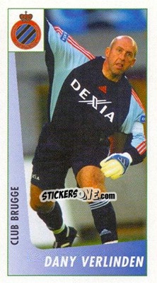 Sticker Dany Verlinden - Voetbal Belgium 2003-2004 n. 49 - Panini
