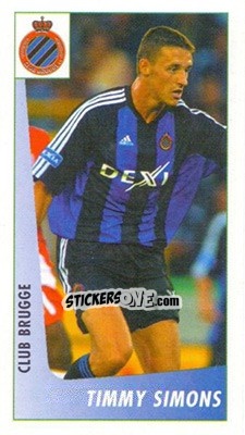 Figurina Timmy Simons - Voetbal Belgium 2003-2004 - Panini