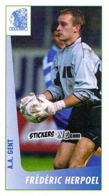 Sticker Frederic Herpoel - Voetbal Belgium 2003-2004 - Panini