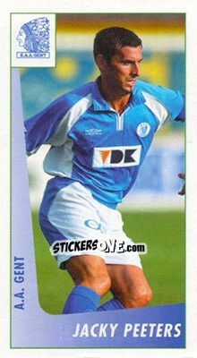 Sticker Jacky Peeters - Voetbal Belgium 2003-2004 - Panini