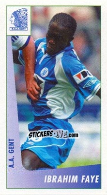 Sticker Ibrahim Faye - Voetbal Belgium 2003-2004 - Panini