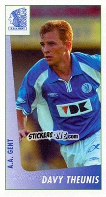 Sticker Davy Theunis - Voetbal Belgium 2003-2004 - Panini