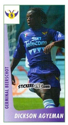 Cromo Dickson Agyeman - Voetbal Belgium 2003-2004 - Panini
