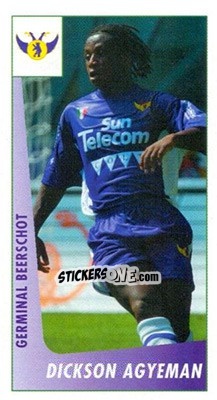Sticker Dickson Agyeman - Voetbal Belgium 2003-2004 n. 102 - Panini