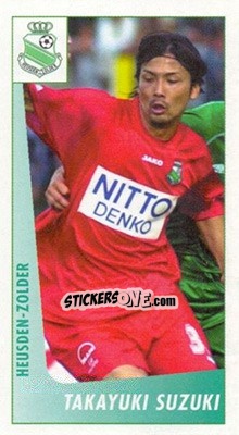 Sticker Takayuki Suzuki - Voetbal Belgium 2003-2004 - Panini