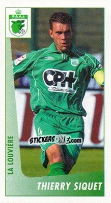 Sticker Thierry Siquet - Voetbal Belgium 2003-2004 n. 123 - Panini