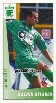 Sticker Rachid Belabed - Voetbal Belgium 2003-2004 - Panini