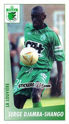 Cromo Serge Djamba-Shango - Voetbal Belgium 2003-2004 - Panini