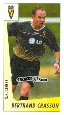 Sticker Bertrand Crasson - Voetbal Belgium 2003-2004 - Panini