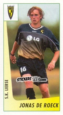 Cromo Jonas De Roeck - Voetbal Belgium 2003-2004 - Panini