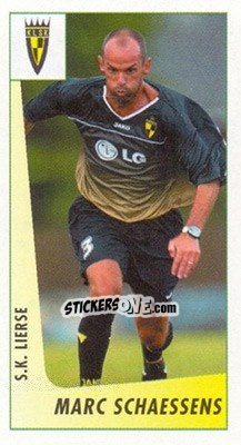 Sticker Marc Schaessens - Voetbal Belgium 2003-2004 - Panini