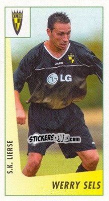 Sticker Werry Sels - Voetbal Belgium 2003-2004 - Panini