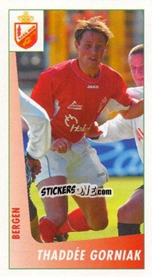 Sticker Thaddee Gorniak - Voetbal Belgium 2003-2004 - Panini