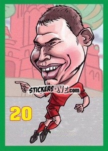 Sticker Aleksei Berezutski - Euromania 2012 n. 20 - One2play