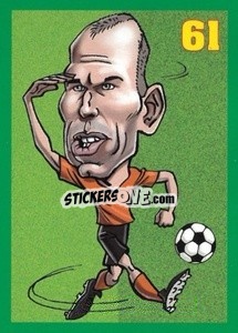 Sticker Arjen Robben - Euromania 2012 n. 61 - One2play