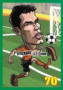 Sticker Robin van Persie - Euromania 2012 - One2play