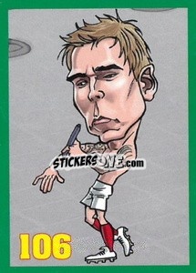 Sticker Daniel Agger - Euromania 2012 n. 106 - One2play