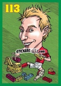 Sticker Christian Eriksen - Euromania 2012 n. 113 - One2play