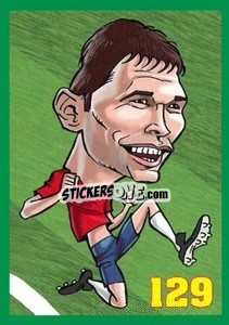 Sticker Nikola Žigic - Euromania 2012 n. 129 - One2play