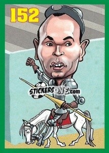 Sticker Andres Iniesta - Euromania 2012 n. 152 - One2play