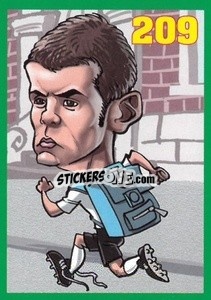 Sticker Jack Wilshere - Euromania 2012 n. 209 - One2play