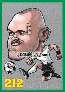 Sticker Wayne Rooney - Euromania 2012 n. 212 - One2play