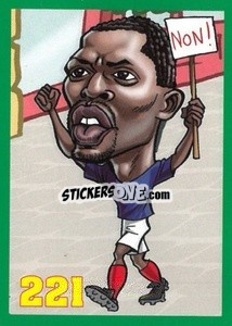 Sticker Patrice Evra - Euromania 2012 n. 221 - One2play