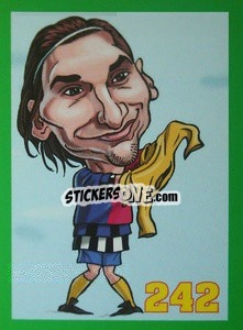 Sticker Zlatan Ibrahimovic - Euromania 2012 n. 242 - One2play