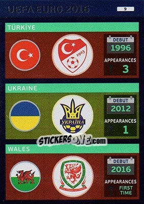 Figurina Teams: Türkiye / Ukraine / Wales