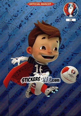 Sticker Official Mascot - UEFA Euro France 2016. Adrenalyn XL - Panini