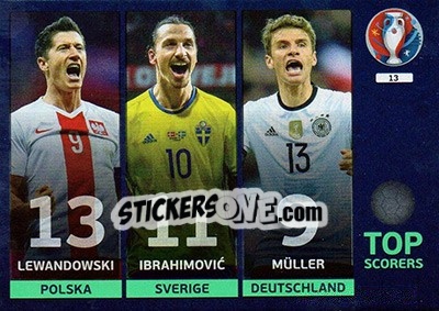 Cromo Top Scorers - UEFA Euro France 2016. Adrenalyn XL n. 13 - Panini