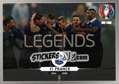 Sticker Team - UEFA Euro France 2016. Adrenalyn XL n. 21 - Panini