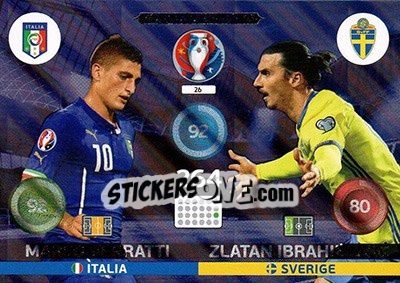 Sticker Marco Verratti / Zlatan Ibrahimovic