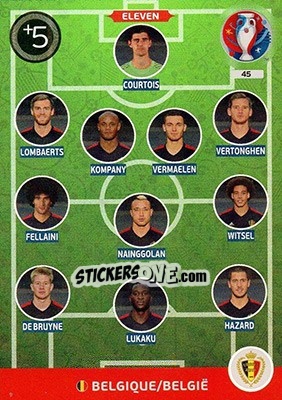 Sticker Eleven - UEFA Euro France 2016. Adrenalyn XL n. 45 - Panini