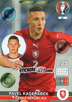 Sticker Pavel Kadeřábek - UEFA Euro France 2016. Adrenalyn XL n. 61 - Panini