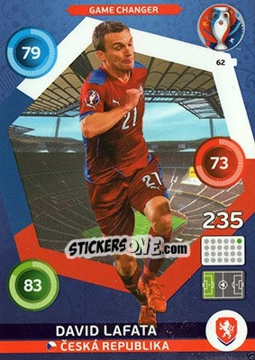 Sticker David Lafata - UEFA Euro France 2016. Adrenalyn XL n. 62 - Panini