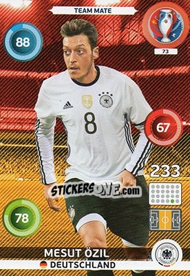 Sticker Mesut Özil - UEFA Euro France 2016. Adrenalyn XL - Panini