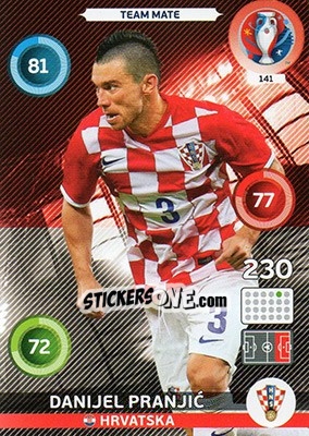 Sticker Danijel Pranjic - UEFA Euro France 2016. Adrenalyn XL n. 141 - Panini