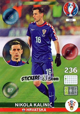 Sticker Nikola Kalinic - UEFA Euro France 2016. Adrenalyn XL n. 150 - Panini